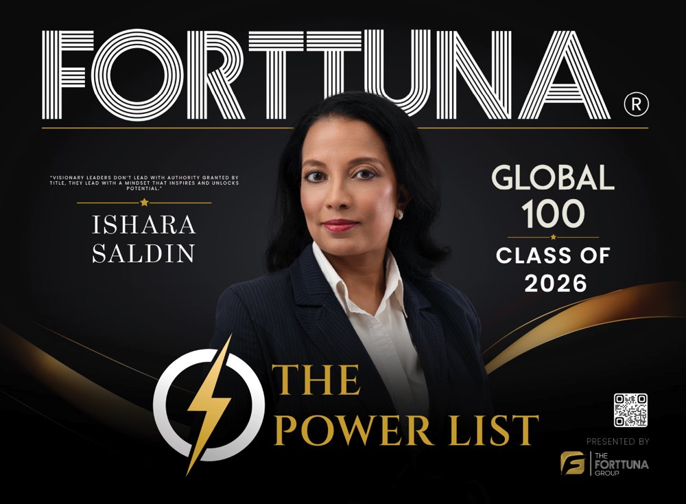Forttuna Global 100 The Power List 2026 featuring Ishara Saldin